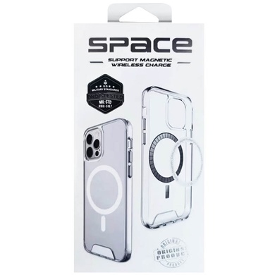 Чехол TPU Space Case with MagSafe для Apple iPhone 15 Plus (6.7") Прозрачный