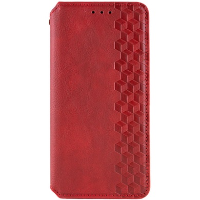 Кожаный чехол книжка GETMAN Cubic (PU) для Samsung Galaxy S24+ Красный