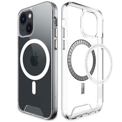 Чехол TPU Space Case with MagSafe для Apple iPhone 15 Plus (6.7") Прозрачный