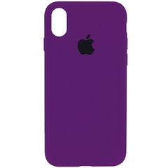 Чохол Silicone Case Full Protective (AA) для Apple iPhone X (5.8 ") / XS (5.8"), Фіолетовий / Ultra Violet