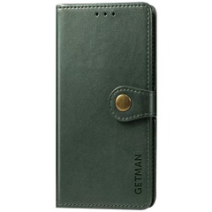 Шкіряний чохол книжка GETMAN Gallant (PU) для Motorola Moto E40, Зелений