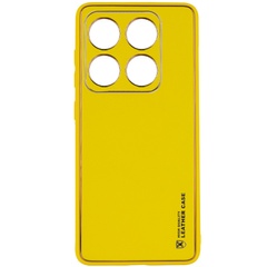 Шкіряний чохол Xshield для Xiaomi 14, Жовтий / Yellow
