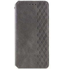 Шкіряний чохол книжка GETMAN Cubic (PU) для Samsung Galaxy A15 4G/5G, Сірий
