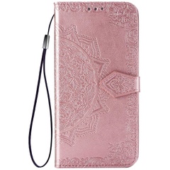 Кожаный чехол (книжка) Art Case с визитницей для Xiaomi Redmi 12 Розовый