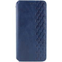 Кожаный чехол книжка GETMAN Cubic (PU) для Samsung Galaxy A15 4G/5G Синий