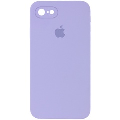 Чехол Silicone Case Square Full Camera Protective (AA) для Apple iPhone 6/6s (4.7") Сиреневый / Dasheen