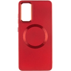 TPU чехол Bonbon Metal Style with MagSafe для Samsung Galaxy S24+ Красный / Red