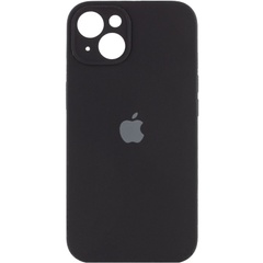 Чехол Silicone Case Full Camera Protective (AA) для Apple iPhone 15 (6.1") Черный / Black