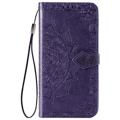 Кожаный чехол (книжка) Art Case с визитницей для Xiaomi Redmi 12 Фиолетовый