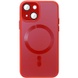 Чехол TPU+Glass Sapphire Midnight with MagSafe для Apple iPhone 15 Plus (6.7") Красный / Red