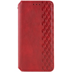 Кожаный чехол книжка GETMAN Cubic (PU) для Realme C51 Красный