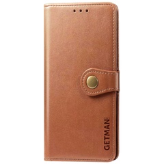 Шкіряний чохол книжка GETMAN Gallant (PU) для Samsung Galaxy A15 4G/5G, Коричневий