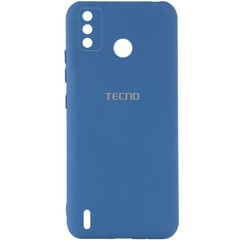 Чохол Silicone Cover My Color Full Camera (A) для TECNO Spark 6 Go, Синій / Navy Blue