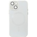 Чехол TPU+Glass Sapphire Midnight with MagSafe для Apple iPhone 15 Plus (6.7") Белый / White