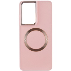 TPU чехол Bonbon Metal Style with MagSafe для Samsung Galaxy S24 Ultra Розовый / Light Pink