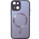 Чехол TPU+Glass Sapphire Midnight with MagSafe для Apple iPhone 15 Plus (6.7") Фиолетовый / Deep Purple