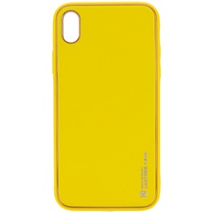 Шкіряний чохол Xshield для Apple iPhone X / XS (5.8 "), Жовтий / Yellow