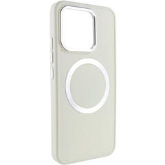 TPU чехол Bonbon Metal Style with MagSafe для Xiaomi 14 Белый / White