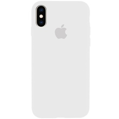 Чехол Silicone Case Full Protective (AA) для Apple iPhone X (5.8") / XS (5.8") Белый / White