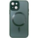 Чехол TPU+Glass Sapphire Midnight with MagSafe для Apple iPhone 15 Plus (6.7") Зеленый / Forest green