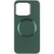 TPU чехол Bonbon Metal Style with MagSafe для Xiaomi 14 Зеленый / Army Green