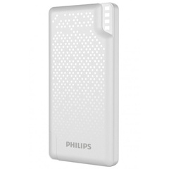 Портативное зарядное устройство Powerbank Philips Display 10000mAh 12W (DLP2010N/62), Білий