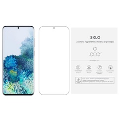 Захисна гідрогелева плівка SKLO (екран) (тех.пак) Samsung Galaxy A6 Plus (2018), Прозрачный