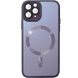 Чехол TPU+Glass Sapphire Midnight with MagSafe для Apple iPhone 15 Pro (6.1") Фиолетовый / Deep Purple
