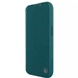 Кожаный чехол (книжка) Nillkin Qin Pro Plain Camshield для Apple iPhone 15 Plus (6.7") Зеленый