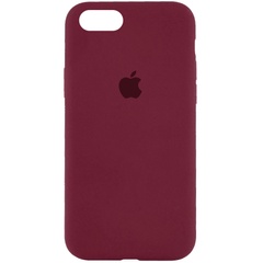 Чехол Silicone Case Full Protective (AA) для Apple iPhone 6/6s (4.7") Бордовый / Plum