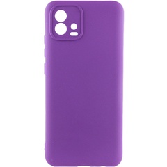 Чехол Silicone Cover Lakshmi Full Camera (A) для Motorola Moto G72 Фиолетовый / Purple