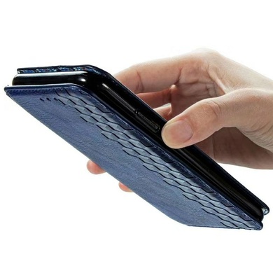 Шкіряний чохол книжка GETMAN Cubic (PU) для Xiaomi Mi Note 10 Lite, Синій