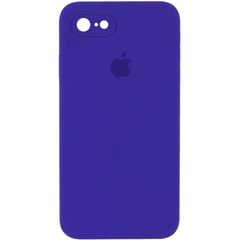 Чохол Silicone Case Square Full Camera Protective (AA) для Apple iPhone 6/6s (4.7"), Фіолетовий / Ultra Violet
