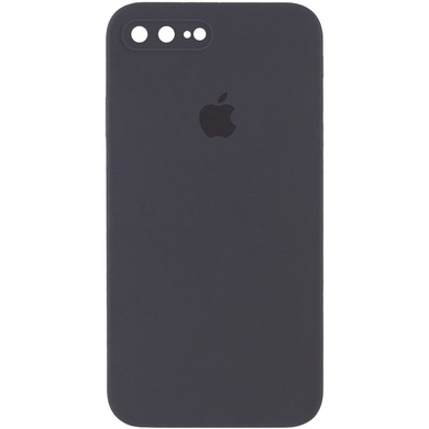 Чохол Silicone Case Square Full Camera Protective (AA) для Apple iPhone 7 plus / 8 plus (5.5 "), Серый / Dark Gray