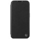 Кожаный чехол (книжка) Nillkin Qin Pro Plain Camshield для Apple iPhone 15 (6.1") Черный