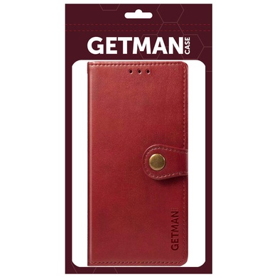 Кожаный чехол книжка GETMAN Gallant (PU) для Xiaomi Poco F5 Pro Красный