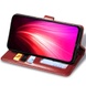 Кожаный чехол книжка GETMAN Gallant (PU) для Xiaomi Poco F5 Pro Красный
