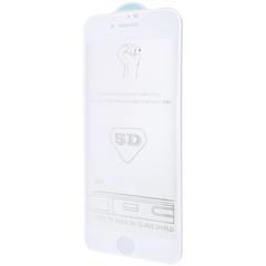 Захисне скло 5D Hard (full glue) (тех.пак) для Apple iPhone 7 / 8 / SE (2020) (4.7 "), Білий