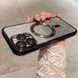 TPU чехол Delight case with MagSafe с защитными линзами на камеру для Apple iPhone 15 (6.1") Черный / Black