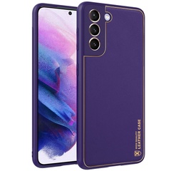 Шкіряний чохол Xshield для Samsung Galaxy S23 FE, Фиолетовый / Dark Purple