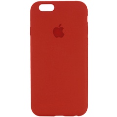 Чехол Silicone Case Full Protective (AA) для Apple iPhone 6/6s (4.7") Красный / Dark Red