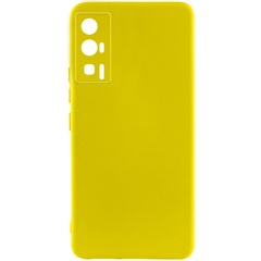 Чохол Silicone Cover Lakshmi Full Camera (A) для Xiaomi Poco F5 Pro, Жовтий / Flash