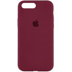 Чохол Silicone Case Full Protective (AA) для Apple iPhone 7 plus / 8 plus (5.5 "), Бордовый / Plum