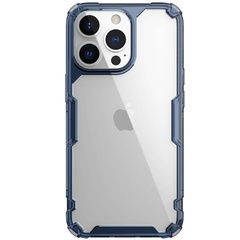 TPU чехол Nillkin Nature Pro Series для Apple iPhone 15 Pro (6.1") Синий (прозрачный)