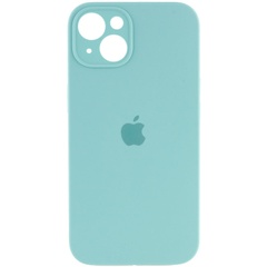 Чохол Silicone Case Full Camera Protective (AA) для Apple iPhone 15 Plus (6.7"), Бирюзовый / Marine Green