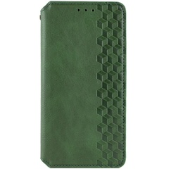 Шкіряний чохол книжка GETMAN Cubic (PU) для Samsung Galaxy A25 5G, Зелений