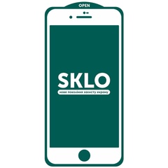 Захисне скло SKLO 5D (тех.пак) для Apple iPhone 7/ 8 / SE (2020) (4.7 "), Білий
