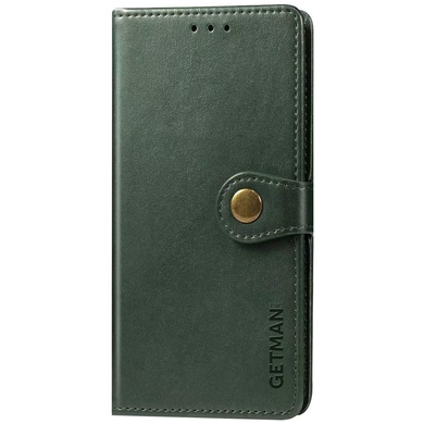 Шкіряний чохол книжка GETMAN Gallant (PU) для Motorola Moto G14, Зелений