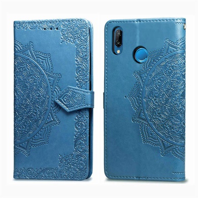 Шкіряний чохол (книжка) Art Case з візитницею для Huawei P Smart+ (nova 3i), Синій