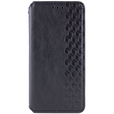 Шкіряний чохол книжка GETMAN Cubic (PU) для Samsung Galaxy S24+, Чорний